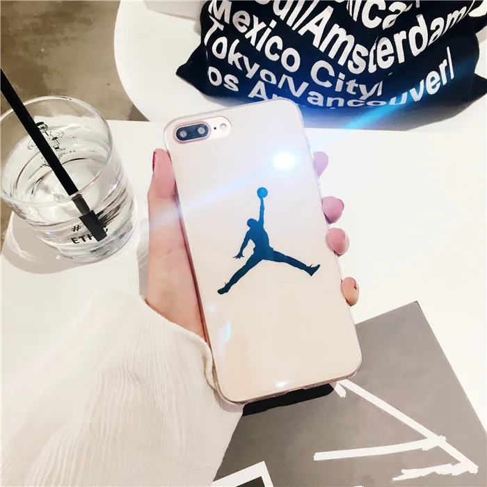 Ultra Slim Blu-ray Michael Jordan Case For iPhone 7 6 6s Plus Silicone Soft Cases Back Cover for 8 Shell Fundas |