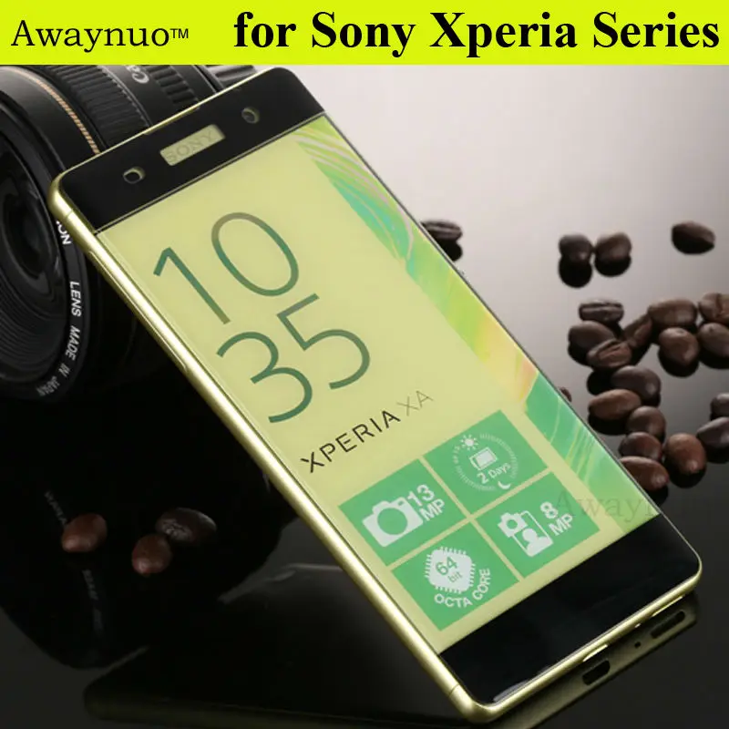 Awaynuo 3D Полное Покрытие 9 H Анти-Шок Закаленное Стекло Пленка Для Sony Xperia X XP XA XC XZ