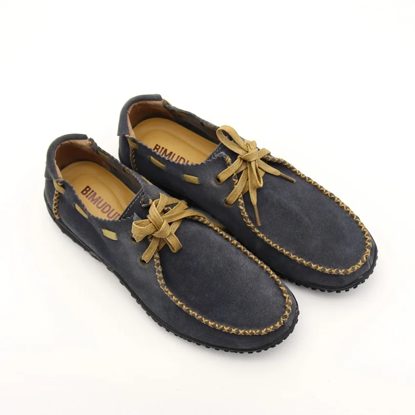 Осенняя коллекция 2015 года Кожанные мужские ботинки для отдыха Мужские из замши