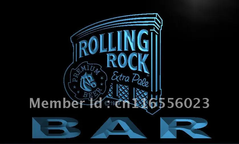 

LA412- Rolling Rock Bar Beer LED Neon Light Sign home decor crafts