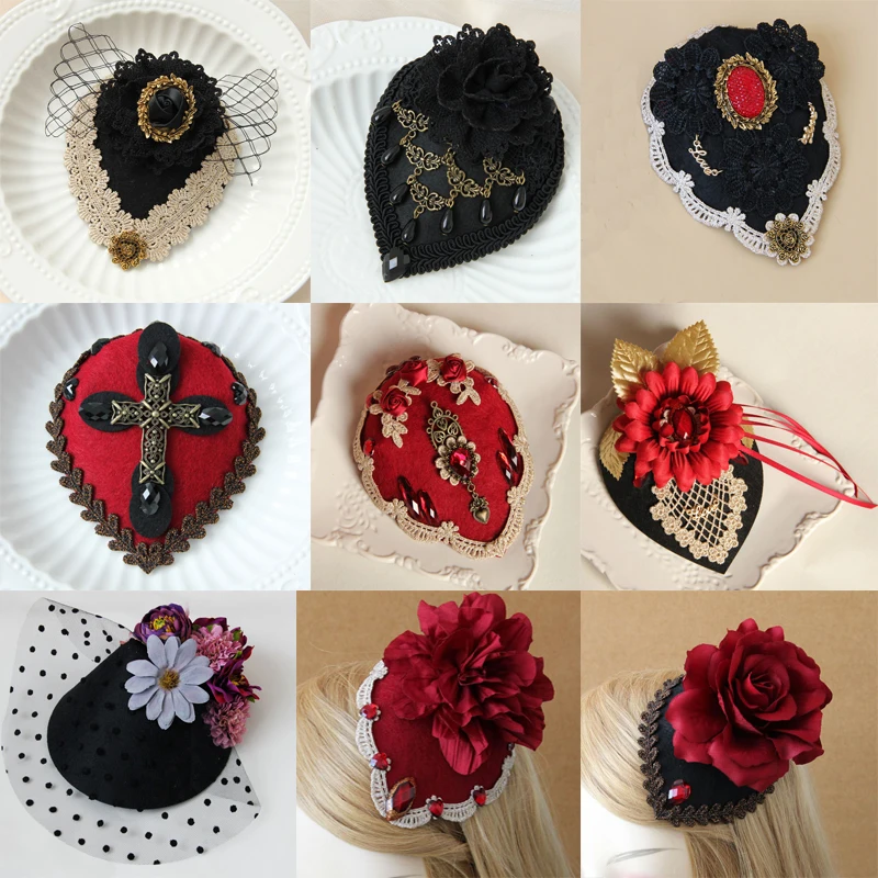 1 шт. Женская мини-шляпа для танцев вечеринок Хэллоуина Рождества ночного клуба