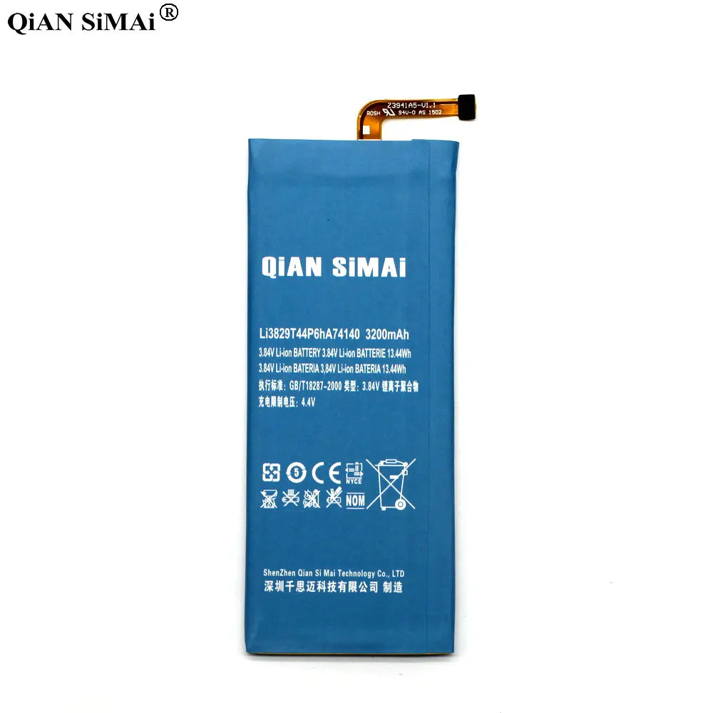 Мини телефон QiAN SiMAi Li3829T44P6hA74140 аккумулятор 3200 мАч для ZTE Nubia Z7 Z9 NX508J NX510J NX511J Max Plus +