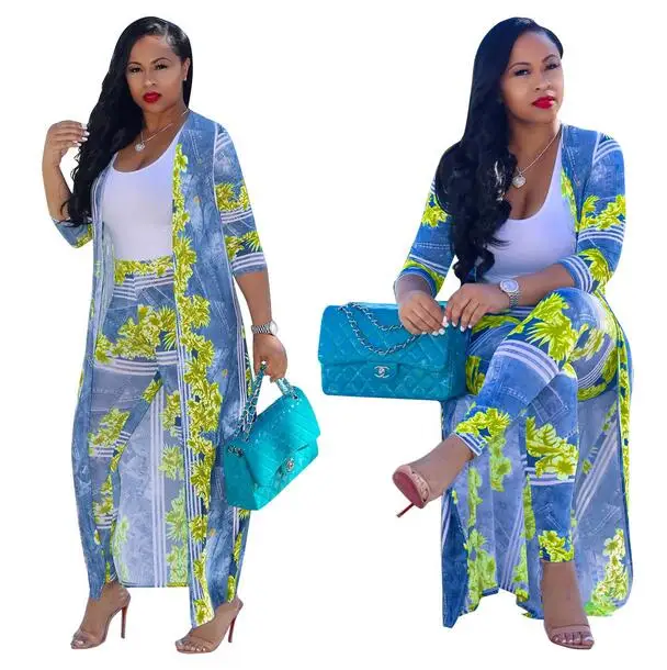 Женское платье в африканском стиле с принтом Dashiki Женский комплект 2 шт. модель DW163
