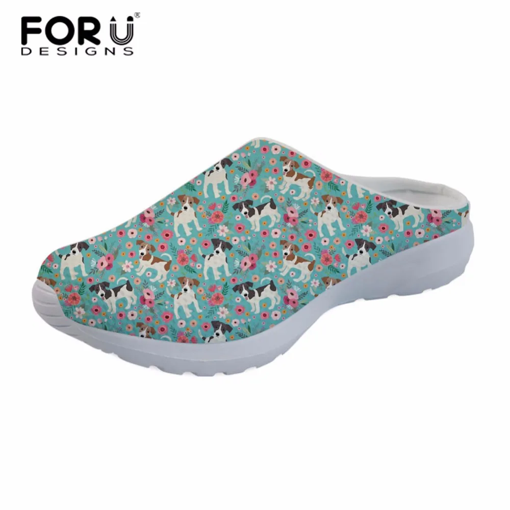 FORUDESIGNS милые сандалии для собак Мопсов Джек русель модная женская летняя пляжная