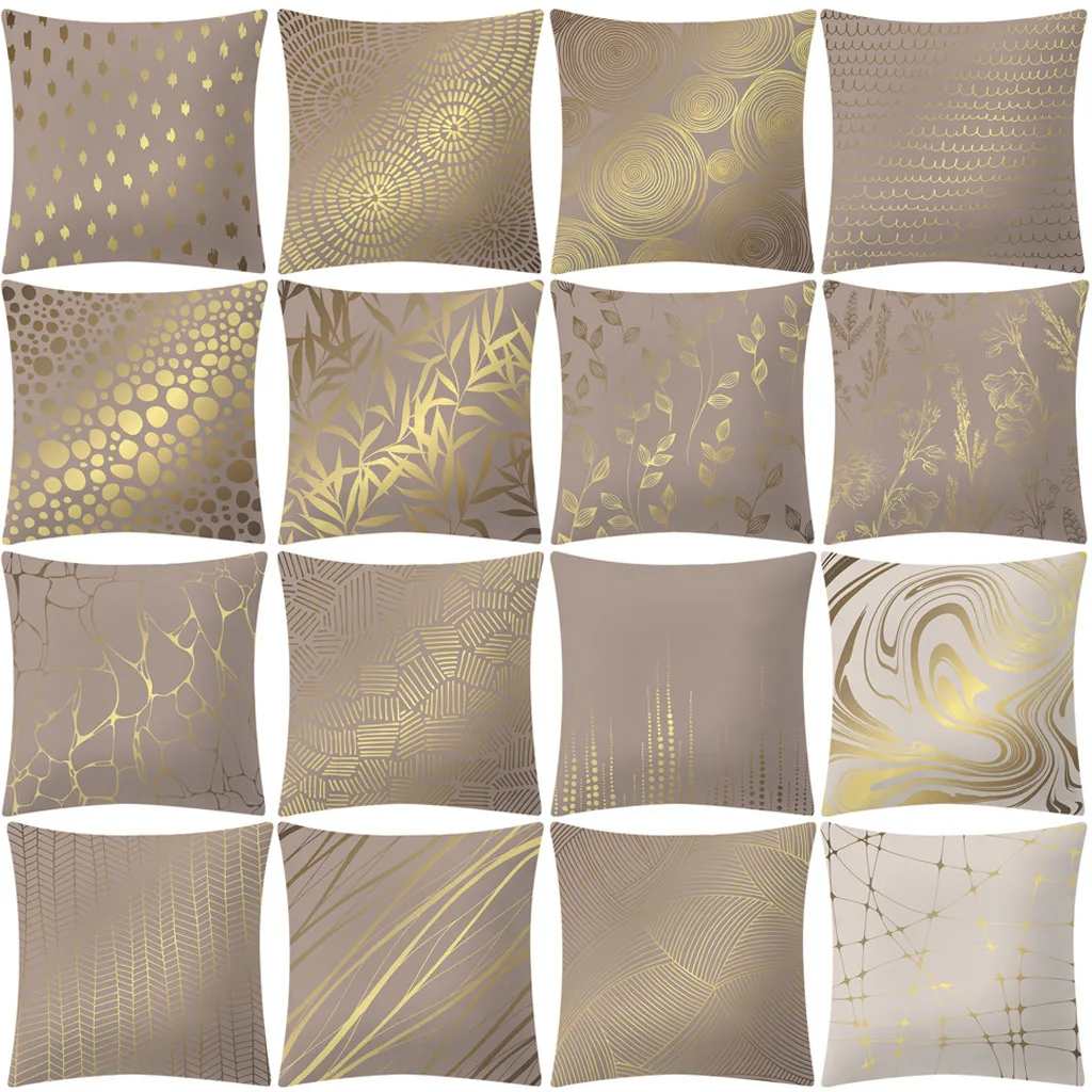 Горячая Распродажа 2019 Золотая и хаки стильная простая Подушка мягкая медитация