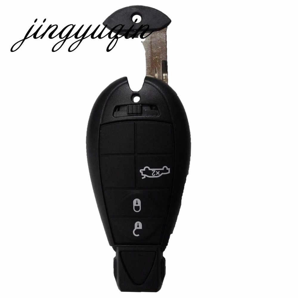 

jingyuqin 3 + 1 Panic 4BTN Smart Remote FOB Key For Jeep Dodge Charger Magnum Challenger Chrysler 300