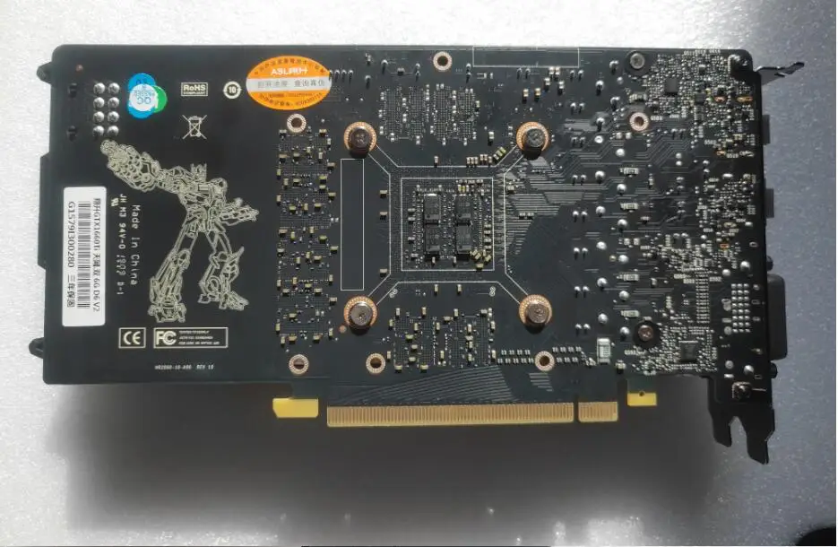 Видеокарта, используемая ASL GTX1660TI 6G DDR6 192bit, для настольного компьютера, игры, офиса, для nVIDIA Geforce GTX 1660TI, Hdmi, Dvi, видеокарта