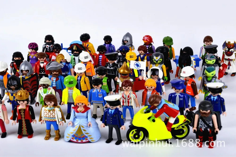 1Pcs 7cm Playmobil Toys Action Figures Castle Child Kids Small People Model Doll Boutique Animation Toy Send Random | Игрушки и хобби