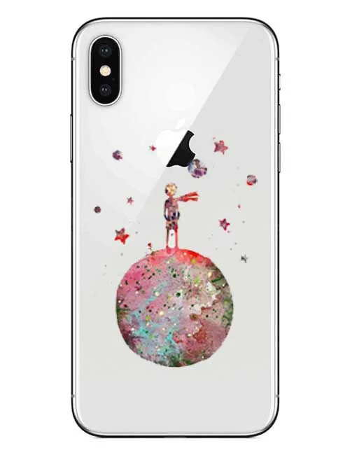 Прозрачный мягкий силиконовый чехол для iPhone X XS XR Max 5 6 7 8 Plus с изображением
