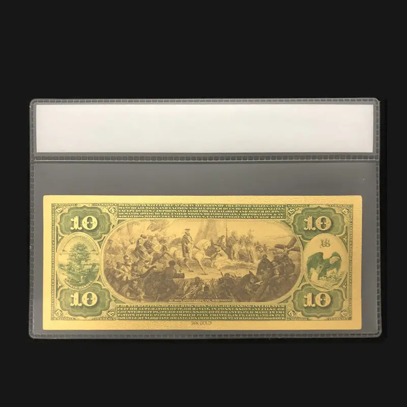 Горячая Распродажа для 1875 года американские Золотые банкноты 10 долларов банкнот