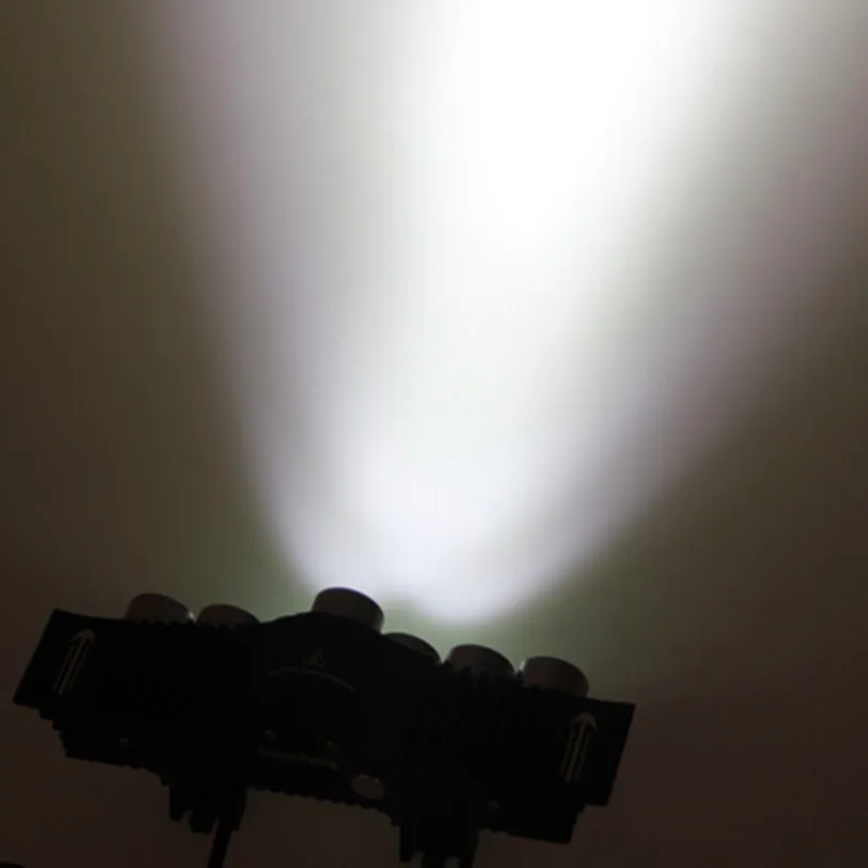 Ультра яркий 7 x CREE XM-L2 3 режима светодиодный фара для велосипеда передняя с 6*18650