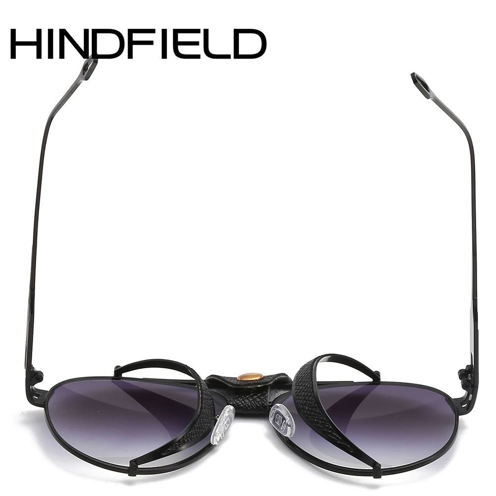 Hindfield солнцезащитные очки из искусственной кожи мужские брендовые дизайнерские