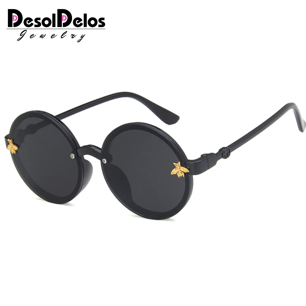 Новинка 2019 модные брендовые Детские солнцезащитные очки черные детские в стиле