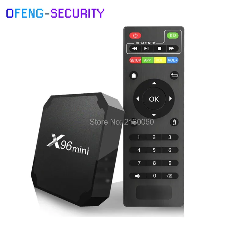 Оригинальный X96mini Android 7 1 для + 8 Гб Smart TV BOX четырехъядерный процессор Amlogic S905W
