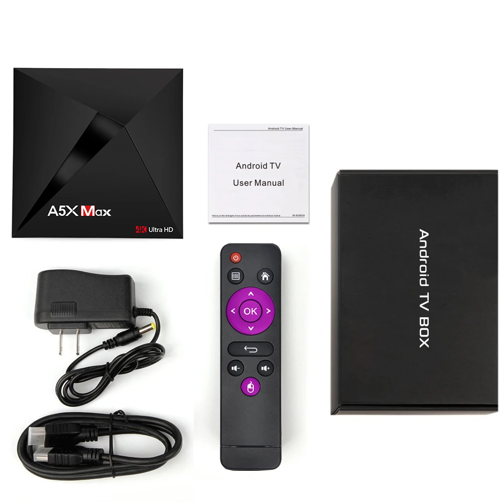 Smart ТВ Box Android 9 0 A5X Max 4 GB 32 Andriod окно RK3328 ядра 2 4G Wi Fi BT4.0 100 м HD2.0 K Media player Декодер