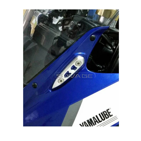 For YAMAHA YZF-R3 YZF-R25 YZF R25/R3 2014-2015 Motorcycle Accessories CNC Aluminum Rearview Mirrors Base Plates Red |