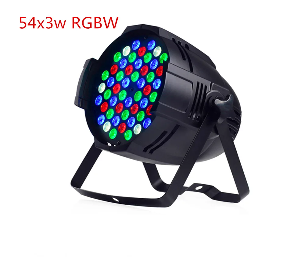 Горячая распродажа! 54x3 Вт LED PAR DJ Par RGBW мыть свет диско Бесплатная доставка 2 шт./лот