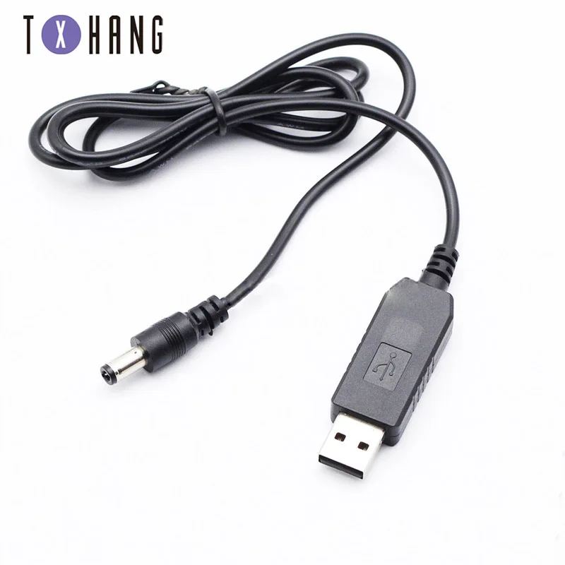 USB порт 5VTo 9В 12В 2 1x5 5 мм внутренний DC баррель разъем кабеля питания для небольших