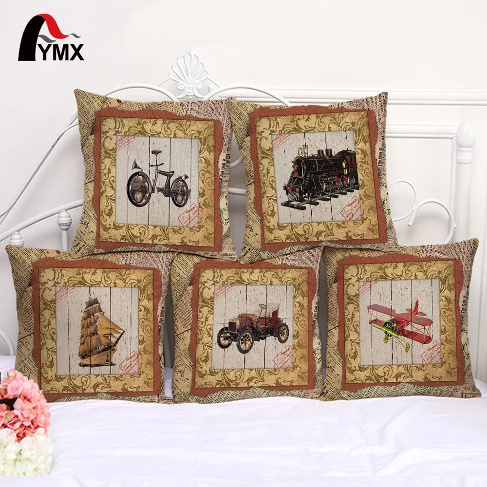 Наволочка из хлопка и льна в стиле ретро|cushion cover|decorative pillow coverspillows decorative covers |
