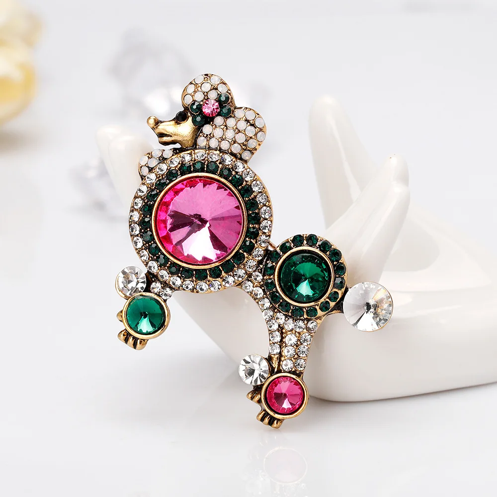 Olowu рождественский подарок для женщин золотой цвет брошь в виде животных заколки