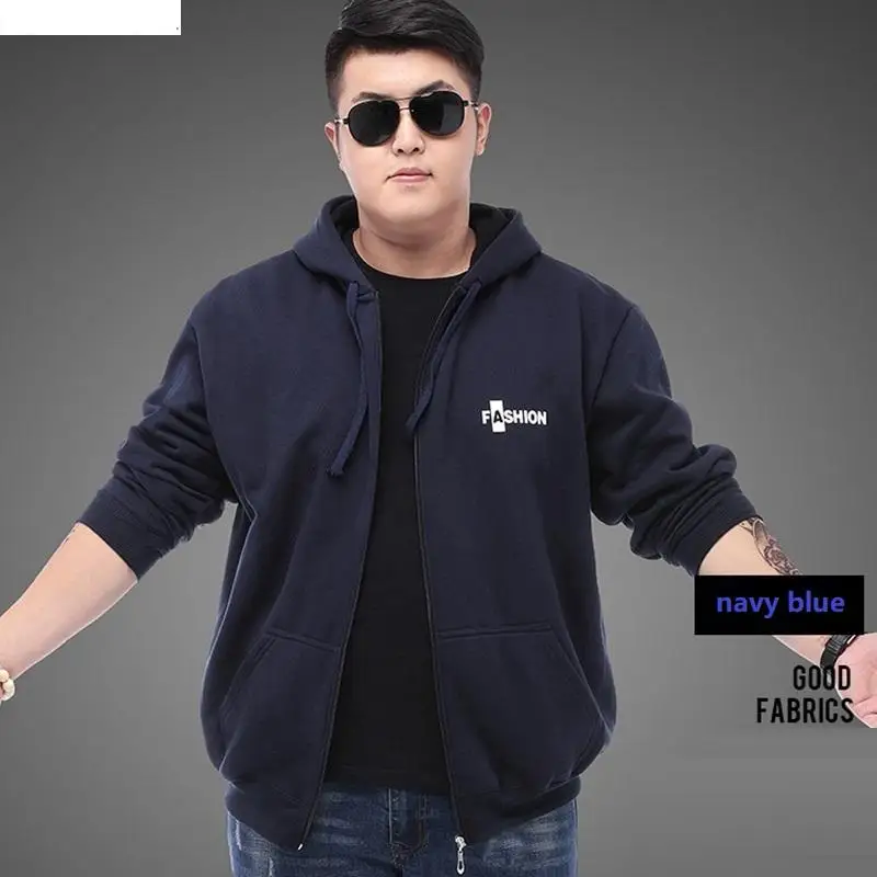 Толстовка с капюшоном большого размера 5XL 6XL 7XL 8XL 9XL осенне-зимняя мужская теплая