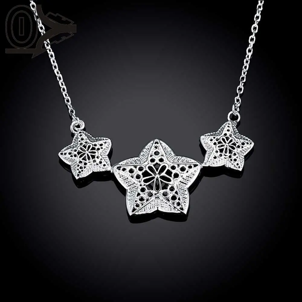 Бесплатная Доставка! Оптовая Посеребренные Ожерелье & Кулон Аксессуары
