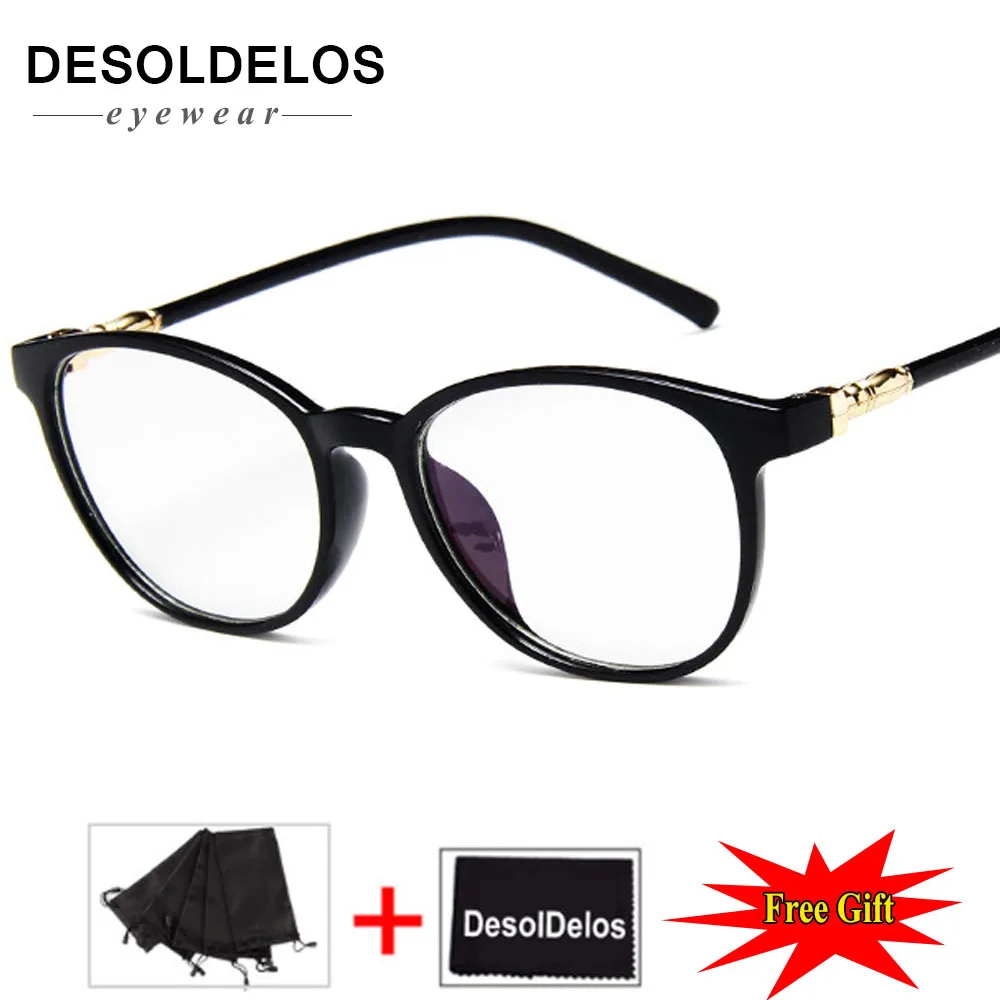 Прозрачная оправа для очков женщин и мужчин винтажная прозрачная круглые очки