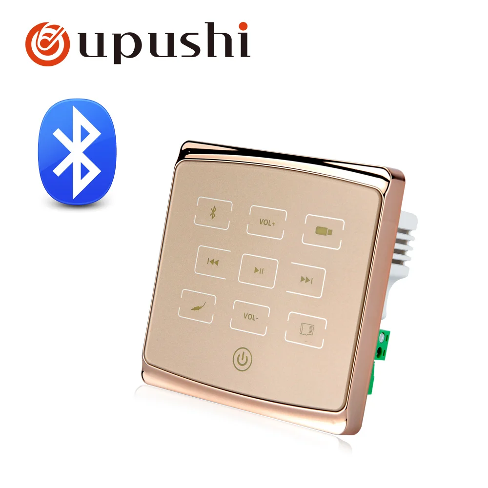 Gold Oupushi Лидер продаж A1 в стене усилитель потолочный динамик аудио системы Bluetooth дистанционное управление - Цвет: Gold