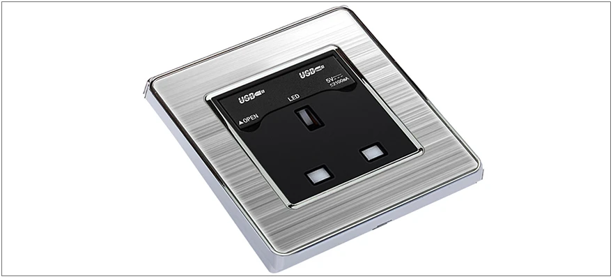LEDIARY 2-port/4-port USB зарядное устройство настенная розетка 110 V-250 V EU/UK/US/AU 3-pin 3-hole/6-hole с 5V USB зарядное устройство для телефона