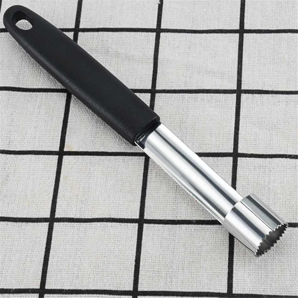 VOGVIGO Hot Sale! Black Stainless Steel Fruit Apple Pear Corer remover Slicers Cutter Kitchen Tool high quality