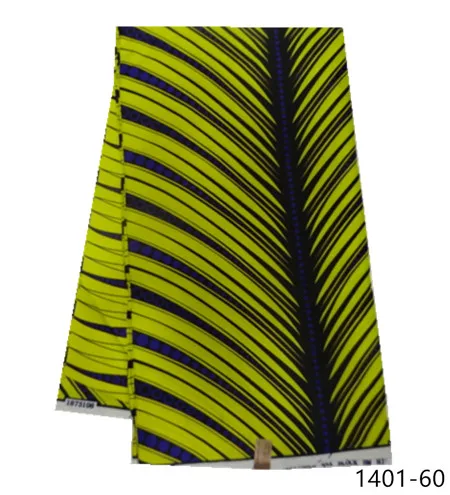 African wax fabric polyester high quality Embroidery real wax african ankara wax prints for dress free shipping 1401-36 - Цвет: 1401-60