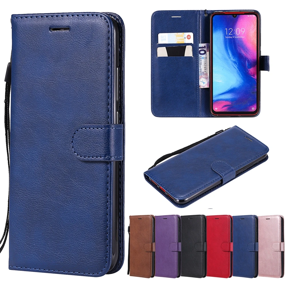 Чехол для телефона Redmi Note 7 Xiaomi Remi Pro новый простой однотонный кожаный чехол