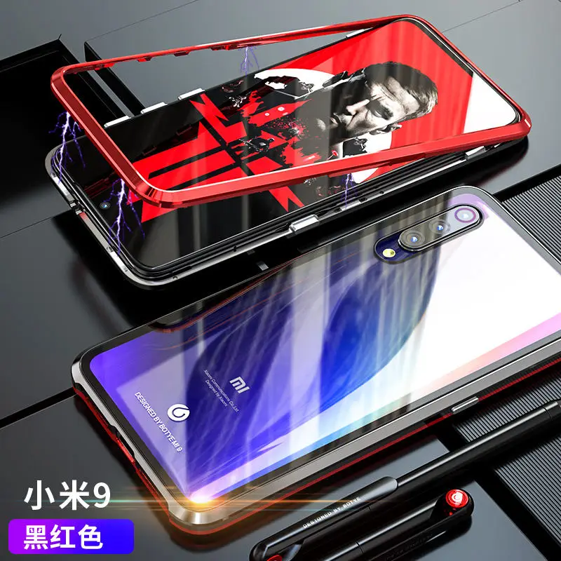 Роскошный магнитный металлический чехол для coque Xiaomi mi 9 чехол mi 9 se прозрачный магнит Стекло твердые чехлы на заднюю панель xiomi Xiaomi mi 9 чехол
