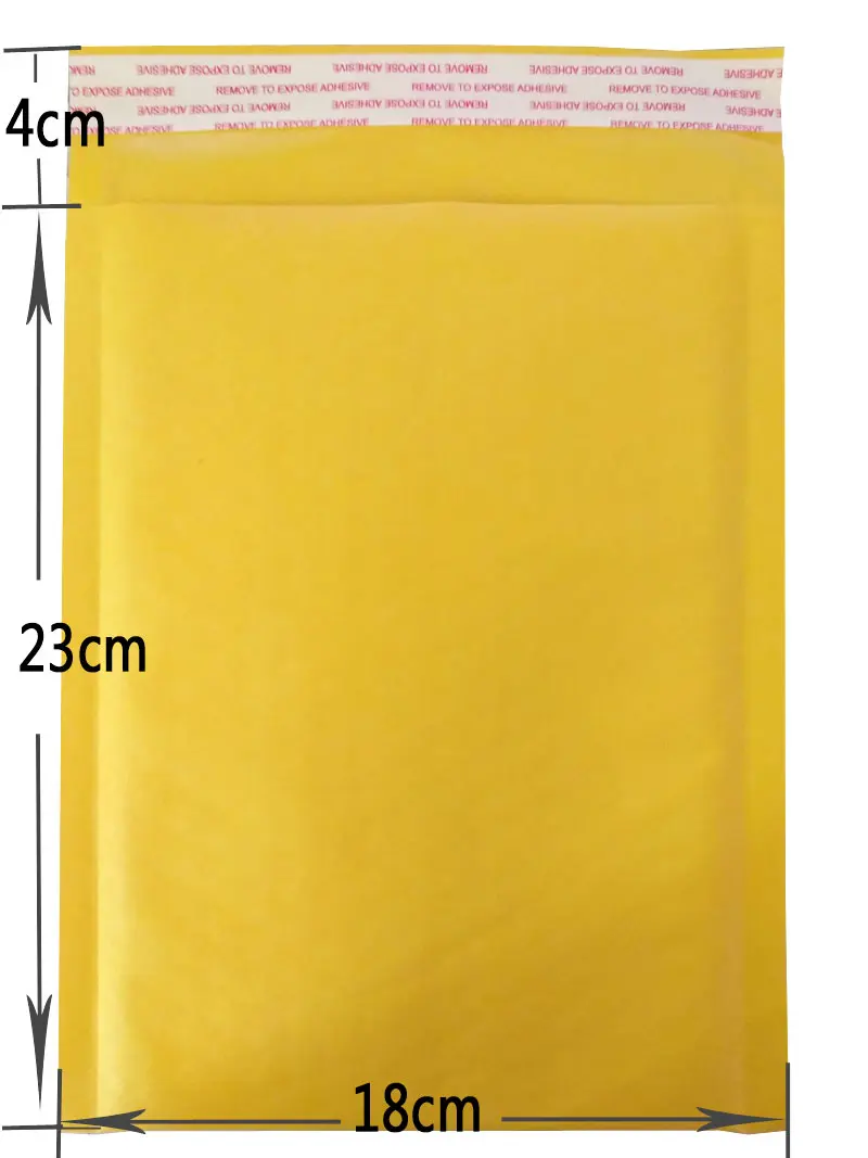 10pcs 23x18cm 10 шт. почтовые пакеты оконные конверты мешок влагонепроницаемые высокого качества, самодельная бумажная печать желтые стационарные бумажные конверты - Цвет: 10pcs 23x18cm