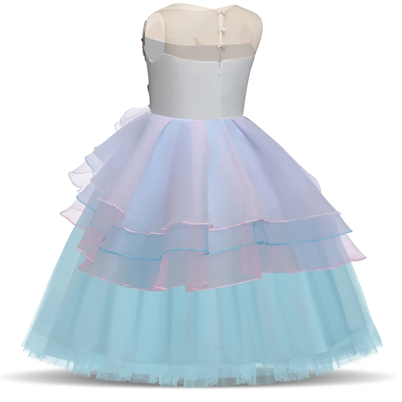 Нарядные костюмы принцессы для девочек vestido unicornio платья детей детское