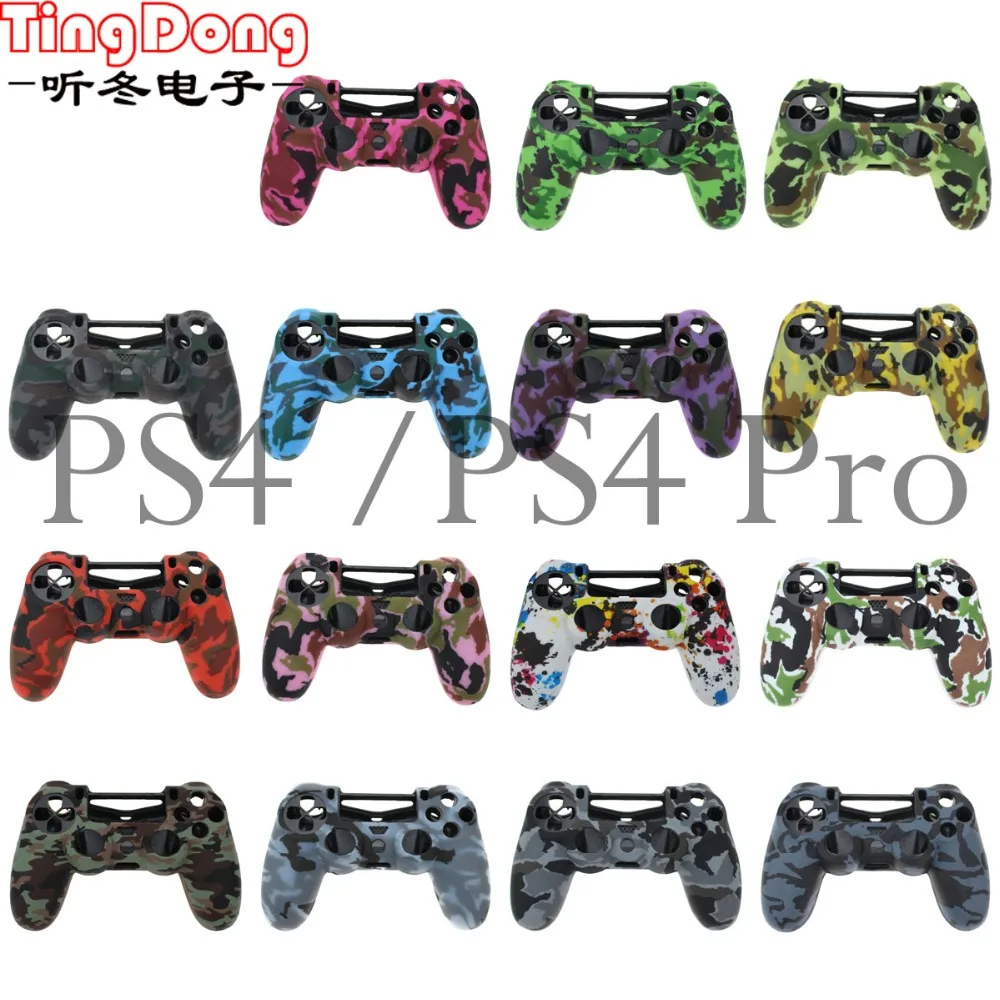 Камуфляжный защитный чехол TingDong для беспроводного контроллера PS4 мягкий