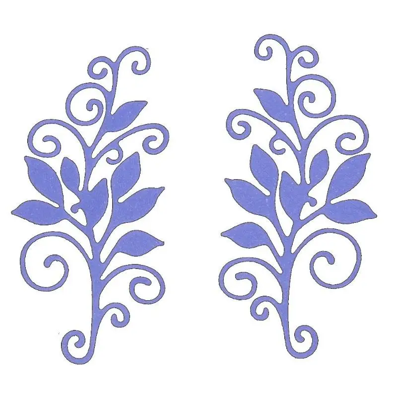 2 шт./компл. цветочным принтом в стиле сделай сам Форма Трафаретный вырубной штамп