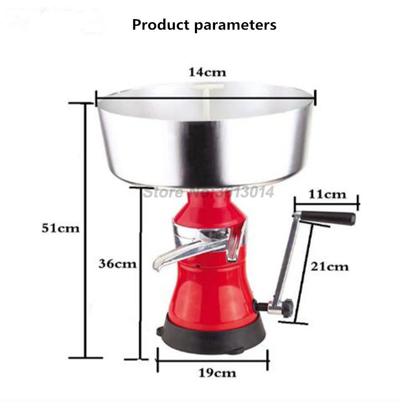 Электрический сепаратор молочного масла из алюминиевого сплава 220В Центробежная