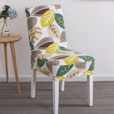 50pcs/lot Printing Chair Cover elastic seat chair covers painting slipcovers Restaurant banquet hotel home decoration | Дом и сад
