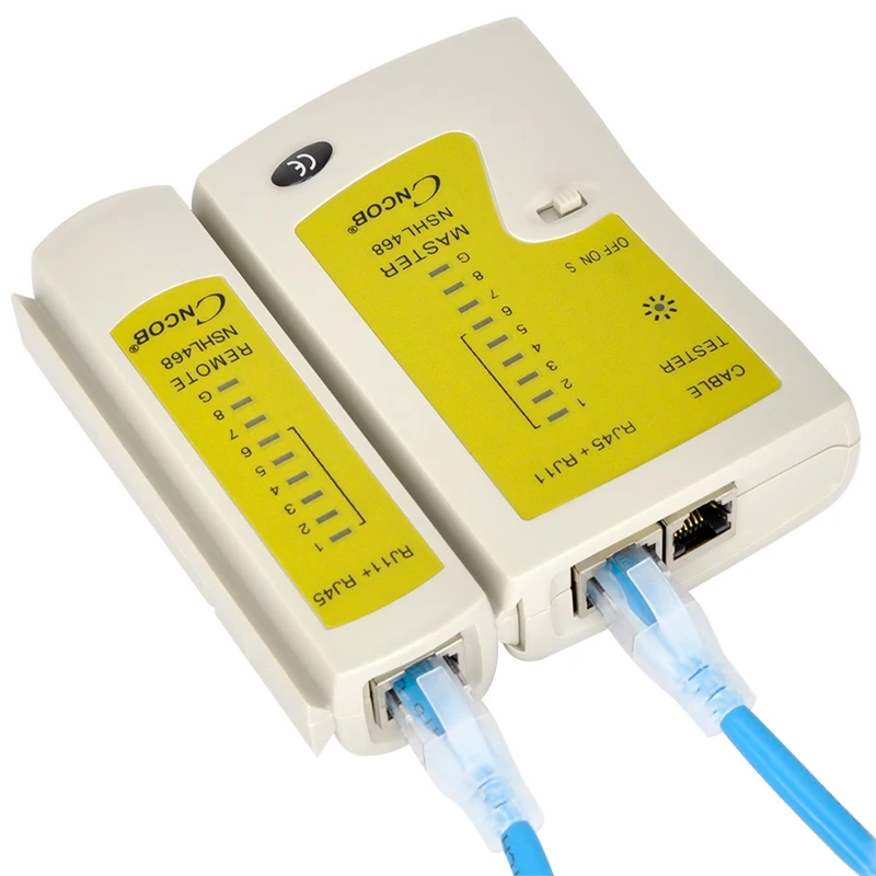 Сетевой кабель CNCOB RJ45 и RJ11 инструмент для тестирования сети Ethernet LAN Cat5E Cat6A Cat3 RJ12 |