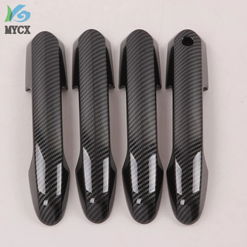 Аксессуары для Toyota Rav4 Rav 4 2019 2020 наружная дверная ручка из углеродного волокна