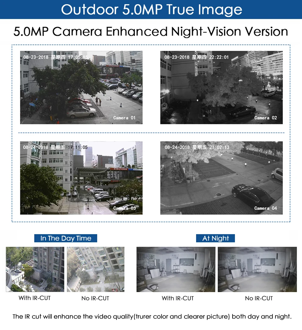 Movols 5MP система видеонаблюдения 8CH H.265 DVR 4 шт. 2592*1944 HD камера безопасности комплект Внутренняя/наружная IR-cut P2P система видеонаблюдения