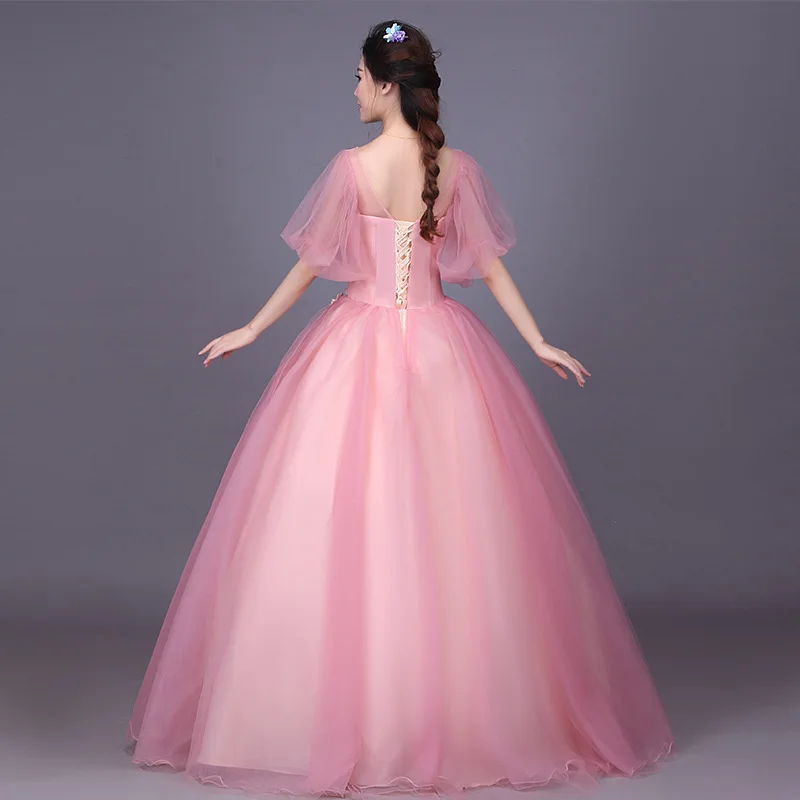 Розовое темное платье с v-образным вырезом вечернее бальное | Женская одежда