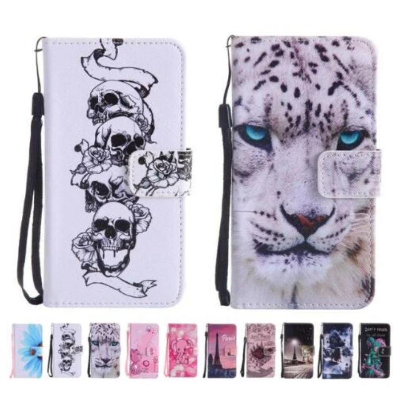 Painted Flip Case For Samsung j120 j120F PU Leather+Silicon Wallet Stand Cover galaxy j1 2016 sm-j120f Phone Cases | Мобильные