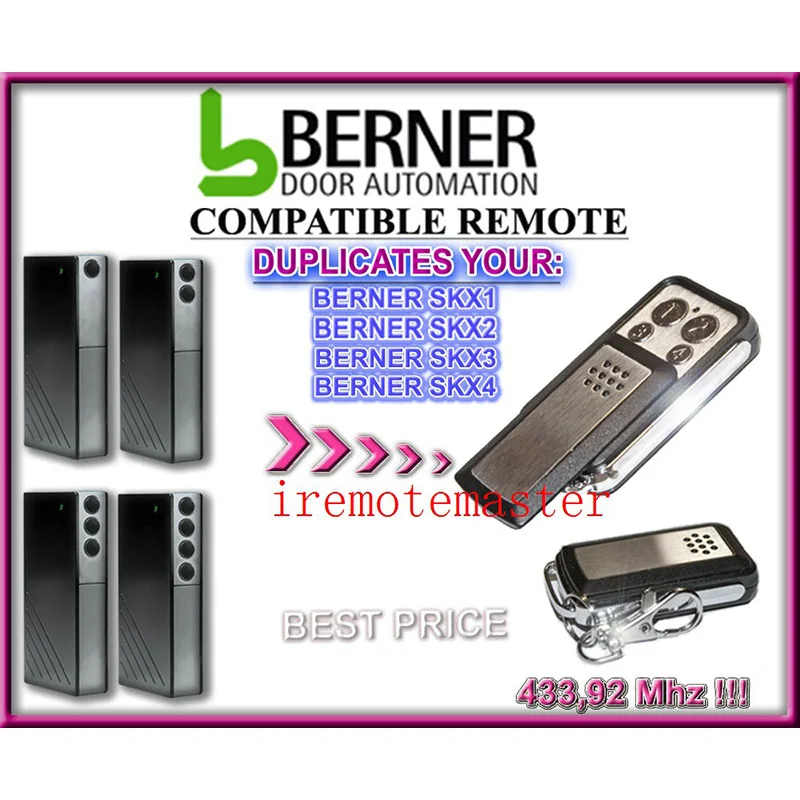Для BERNER SKX1 SKX2 SKX3 SKX4 дистанционное управление гаражной дверью замена