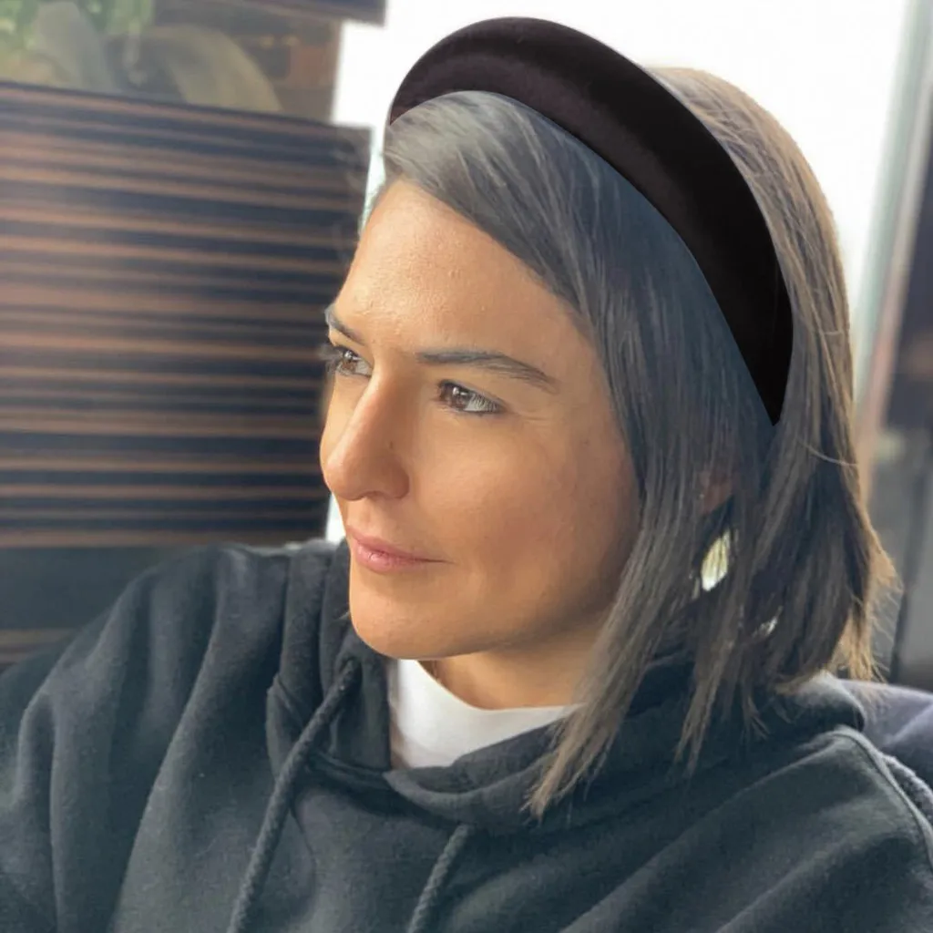 Модная губчатая бархатная повязка для волос Женский обруч милая девочек летняя