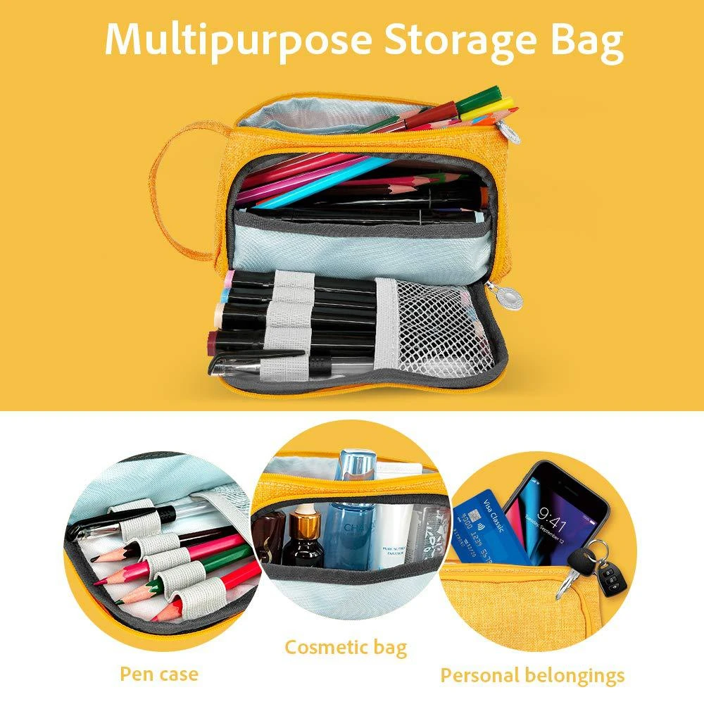 Супер кавайный пенал большой емкости Пенал школьный принадлежности Футляр Чехол