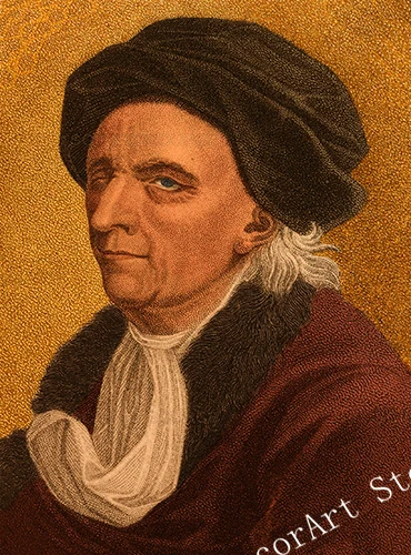Leonhard Euler Mathematician Холст Картина винтажная Настенная картина плакат из крафт бумаги