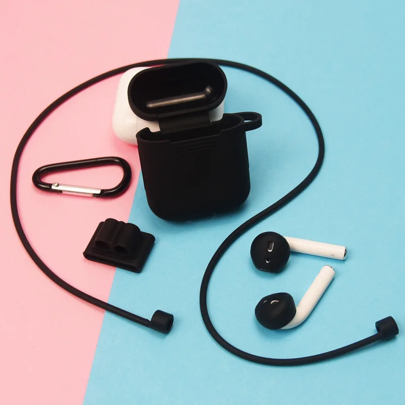 Мультяшный Мягкий силиконовый чехол для Apple Airpods противоударное покрытие