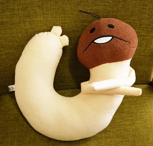 

Cute 1pc 30cm cartoon creative mushroom cool girl plush car Vehicle rest sleep pacify U neck pillow stuffed toy